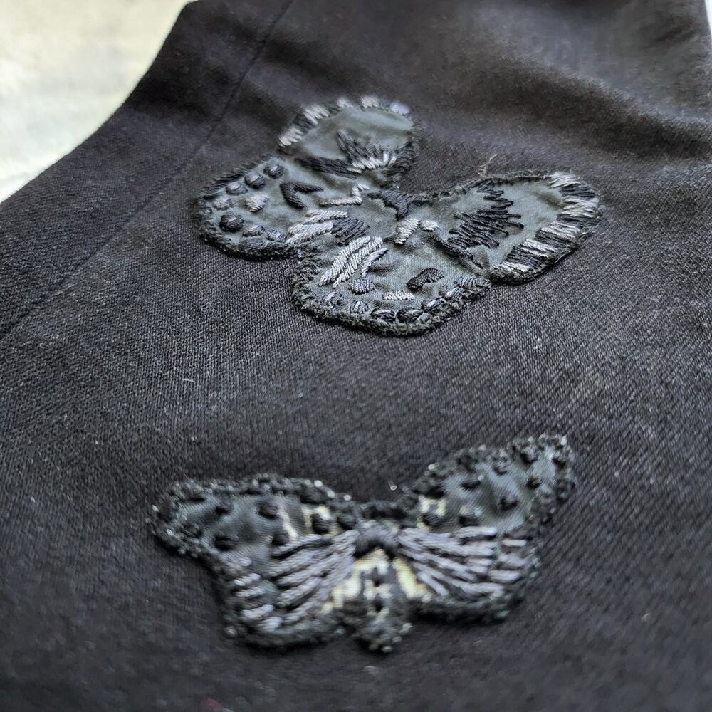 Valentino x Izumi Miyazaki 'Gravitation' Butterfly Print Jeans Black MSRP $2590 - Picture 9 of 16